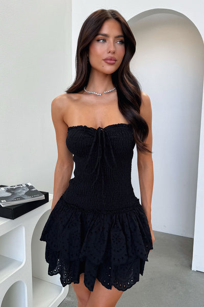 Avia Strapless Mini Dress - Black Thats So Fetch UK Avia Strapless Mini Dress - Black Thats So Fetch UK