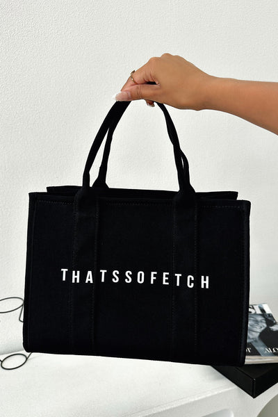Xenia Small Tote Bag - Black – Thats So Fetch UK