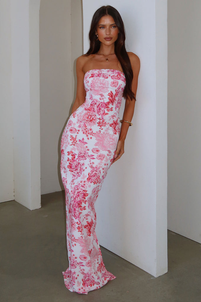 Charms Maxi Dress - Pink Floral Thats So Fetch UK Charms Maxi Dress - Pink Floral Thats So Fetch UK