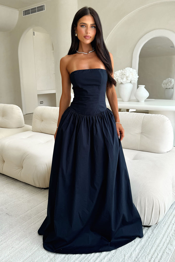 Iridessa Strapless Maxi Dress - Navy Iridessa Strapless Maxi Dress - Navy