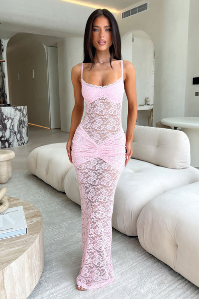 Kayden Maxi Dress - Baby Pink