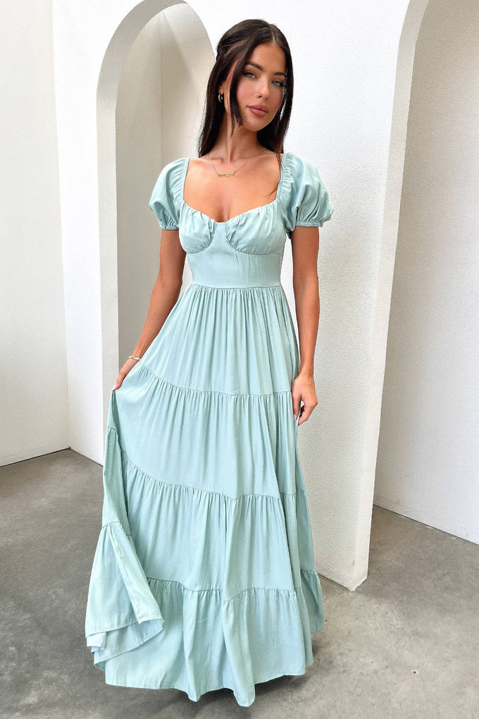 mint green maxi dress uk Levona Maxi Dress