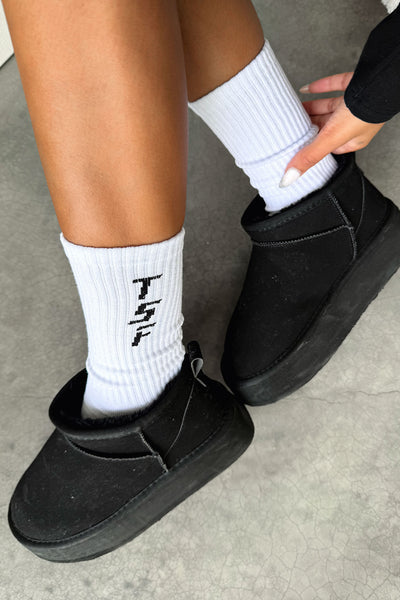 Missy Socks - White/Black