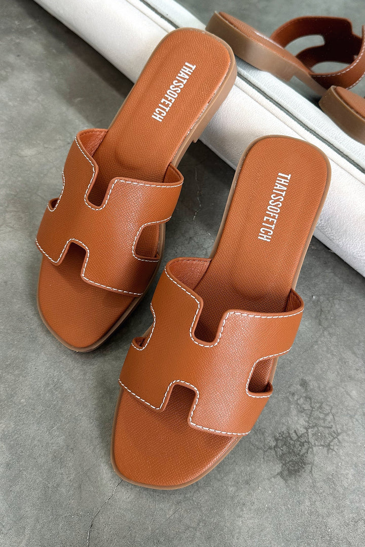 Valia Slides - Tan